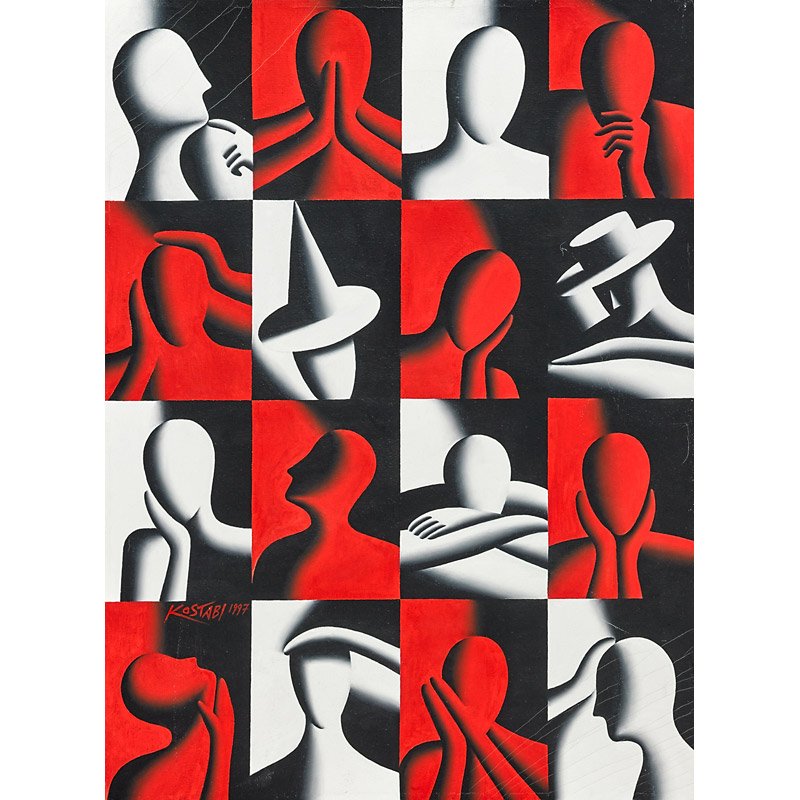 Mark Kostabi (American, b. 1960) (1 of 2)