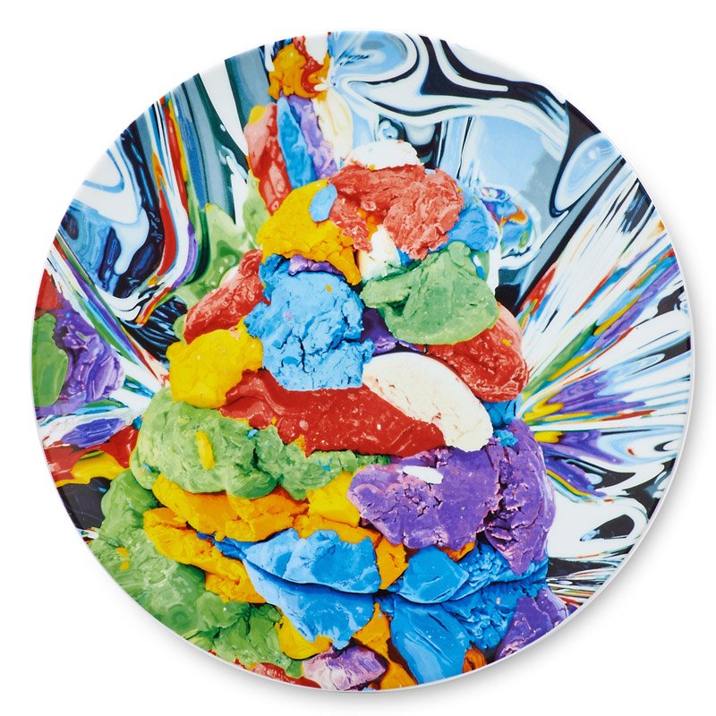 Jeff Koons (American, b. 1955): Play-doh Plate, 2014; Screenprint in colors on porcelain plate (in original box); Printed signature, date, title and numbered 120/2500; 12 1/2" diameter; Manufacturer: Bernardaud; Provenance: Private