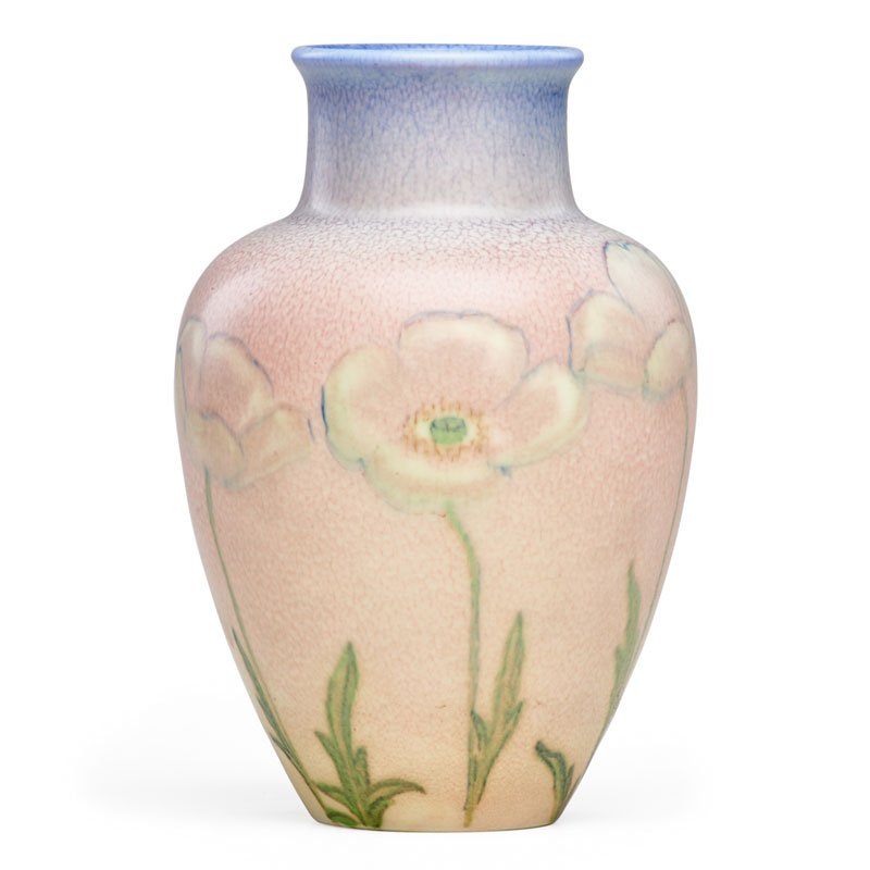 K. SHIRAYAMADANI; ROOKWOOD Decorated Mat vase (1 of 3)