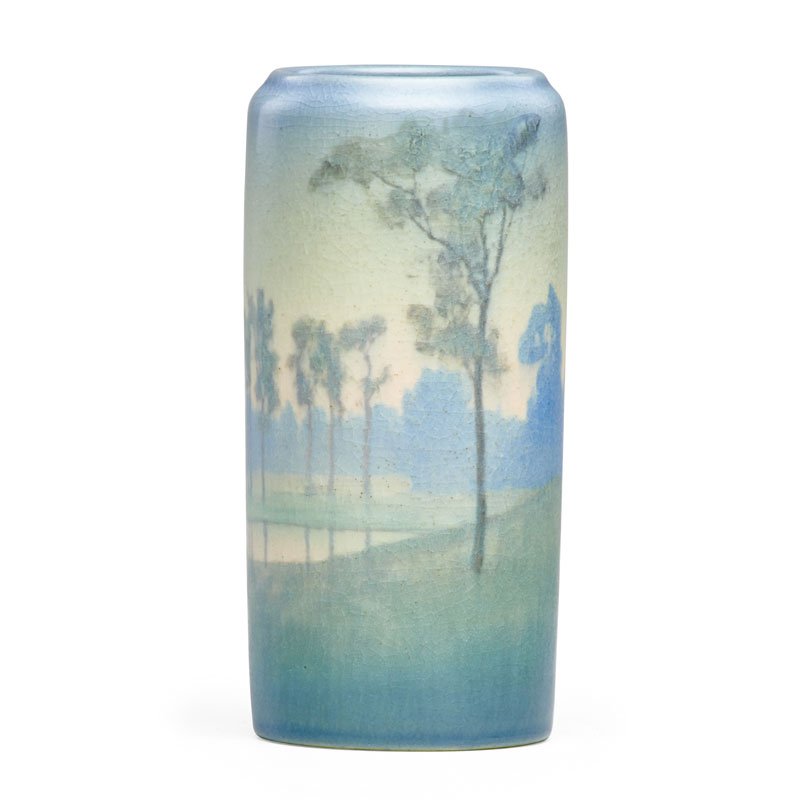 C. McLAUGHLIN; ROOKWOOD Scenic Vellum vase (1 of 3)