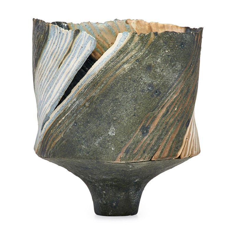 RUTH DUCKWORTH Hand-built ceramic vessel (1 of 4)