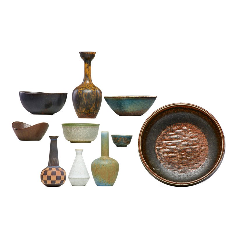 RORSTRAND Ten small and miniature vessels (1 of 3)