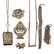 SEVEN PIECES VICTORIAN SILVER JEWELRY & ACCESSORIES