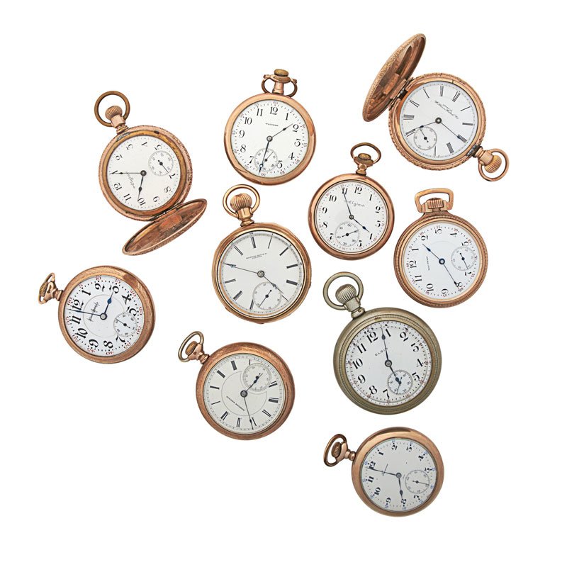 TEN POCKET WATCHES, EARLY 20TH C. (1 of 1)