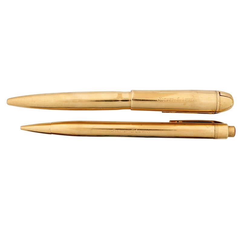 EVERSHARP YELLOW GOLD PEN & PENCIL SET (1 of 1)