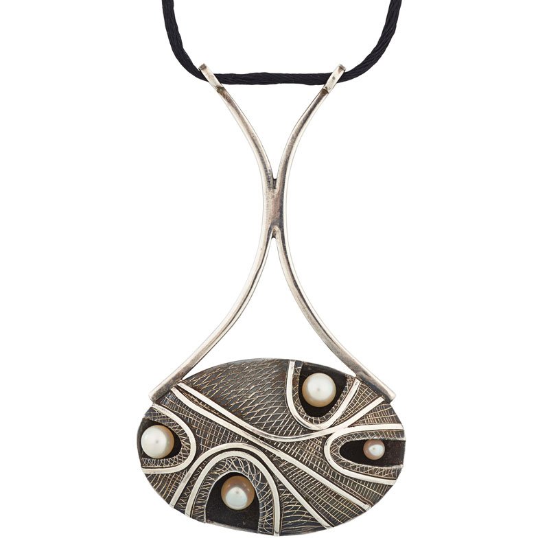 JOHN PAGACZ PEARL & SILVER PENDANT (1 of 1)