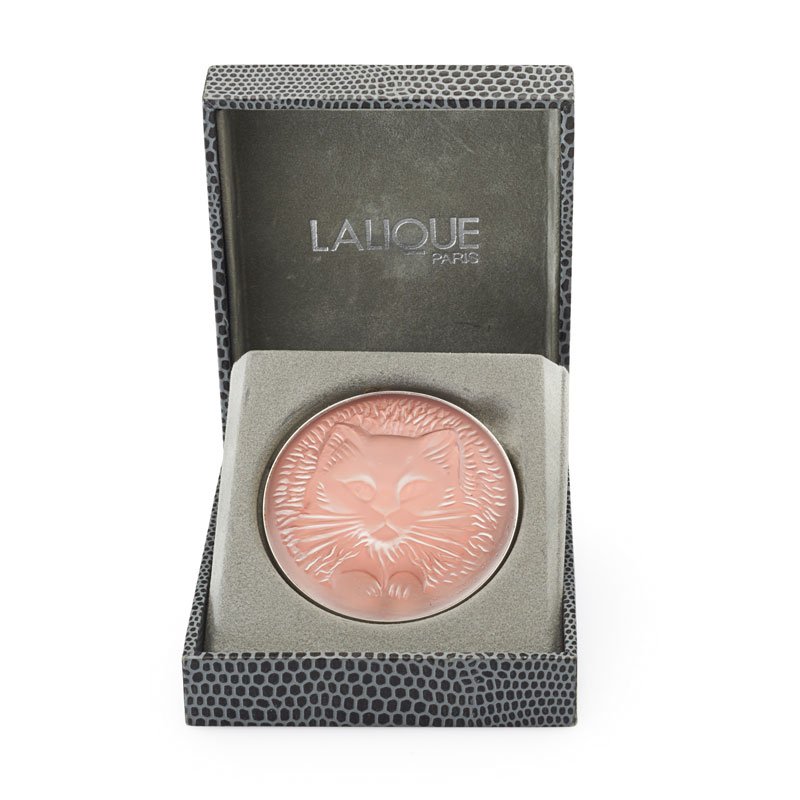 MARIE CLAUDE LALIQUE CAT BROOCH (1 of 1)