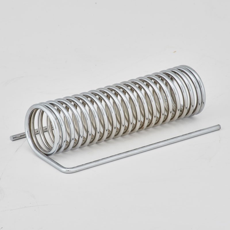 YONEL LEBOVICI: "Le Ressort" spring letter holder, ca. 1969; Chromed steel; Unmarked; 11.5" x 7.5" x 4.75