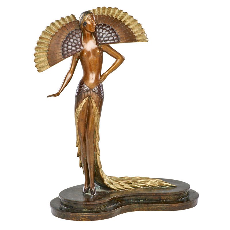 ERTE (French, 1892-1990): Ibis", 1980; Bronze; Signed edition 88/300; 16