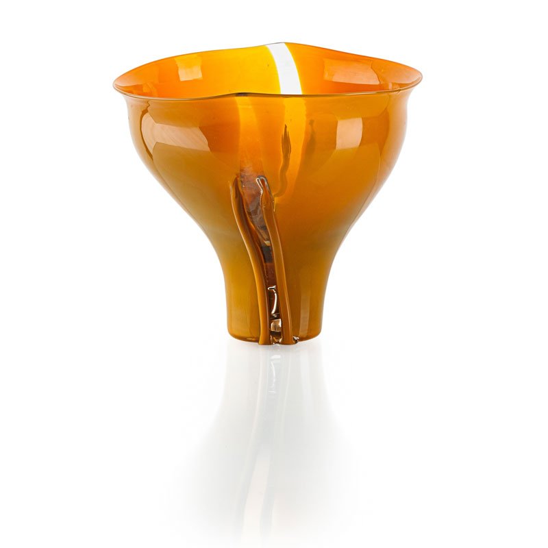 TONI ZUCCHERI; VENINI Glass vase (1 of 6)