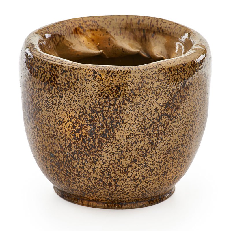 GEORGE OHR Large vase with folded and ruffled rim (1 of 3)