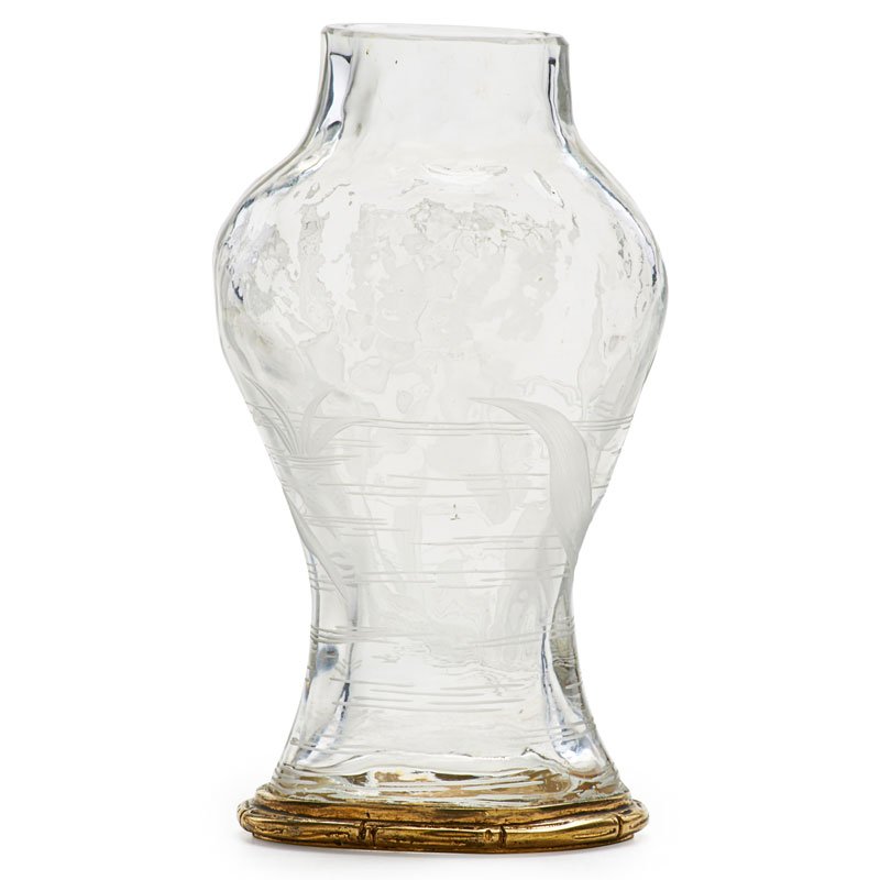 FRANCOIS-EUGENE ROUSSEAU; ENOT Engraved glass vase (1 of 3)