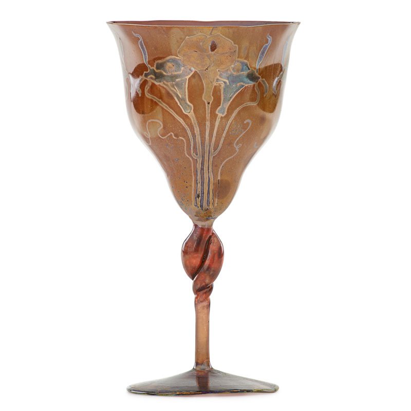 AMEDEE DUC DE CARANZA Lustre glass goblet (1 of 3)