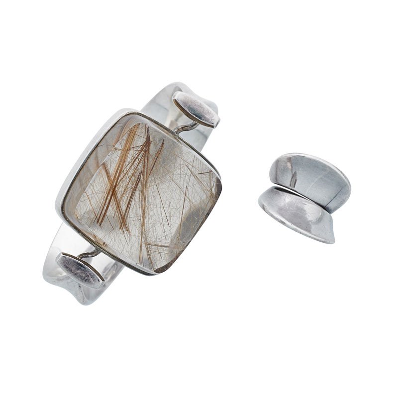 V. T. BULOW-HUBE; GEORG JENSEN Bracelet and ring (1 of 1)