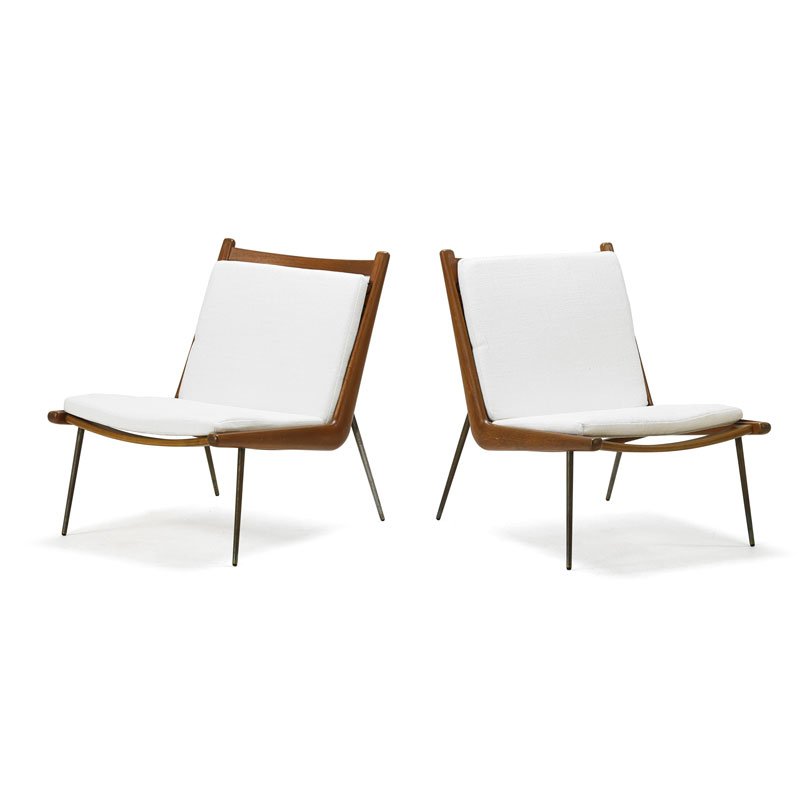 PETER HVIDT Pair of Boomerang chairs (1 of 7)