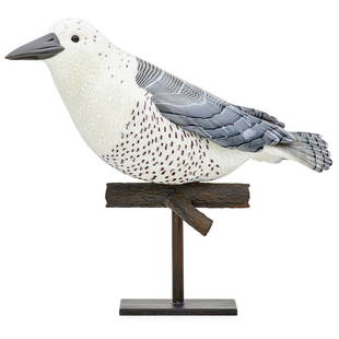 MARC PETROVIC Glass bird sculpture: MARC PETROVIC (b. 1967) "Avian," Cleveland, OH, ca. 2011 Blown and fused murrine, patinated metal Signed 12 1/4" x 18" x 6 1/2" Provenance: Collection of Nancy Connolly, New Hampshire Heller Gallery,