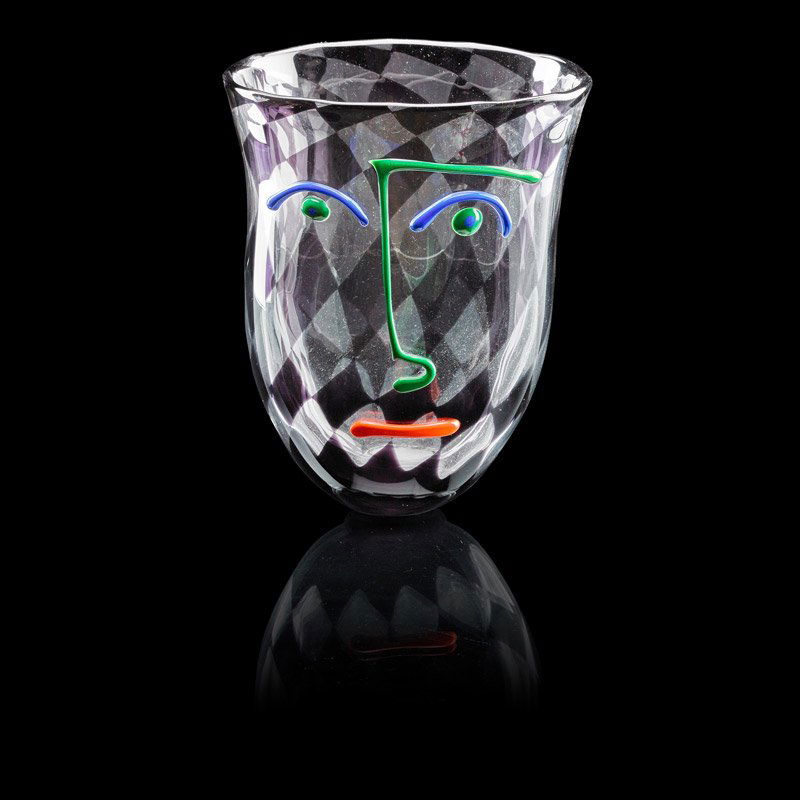 ANNE NILSSON (b. 1953): Vase, Sweden, 1990; Blown and applied glass; Signed, dated, and numbered 955778/4-40; 11 3/4" x 9 1/4" x 7 1/2"; Provenance: The Adriana Williams Collection