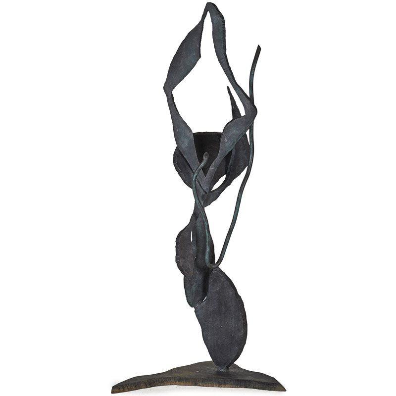 Arthur Gibbons (American, b. 1947): CII, 1989; Bronze; Initialed, dated and titled; 86 1/2" high; Provenance: Estate of a Mainline, PA, Art Gallery owner; Private Collection, Pennsylvania