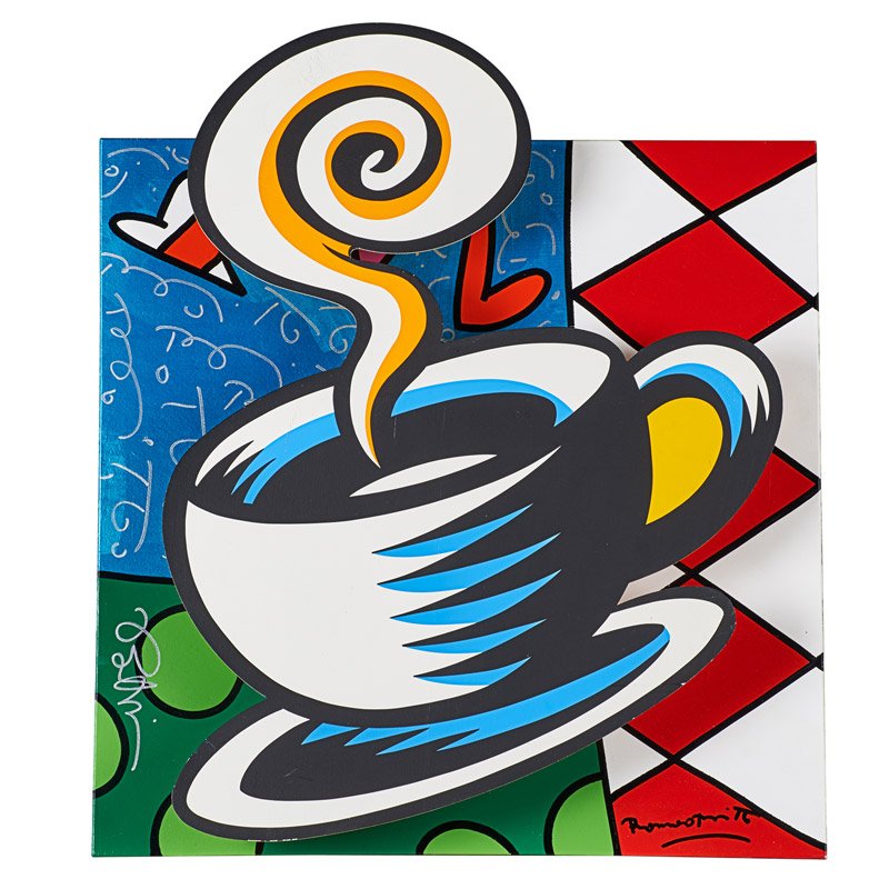 Romero Britto (Brazilian, b. 1963) and Burton Morris (1 of 1)