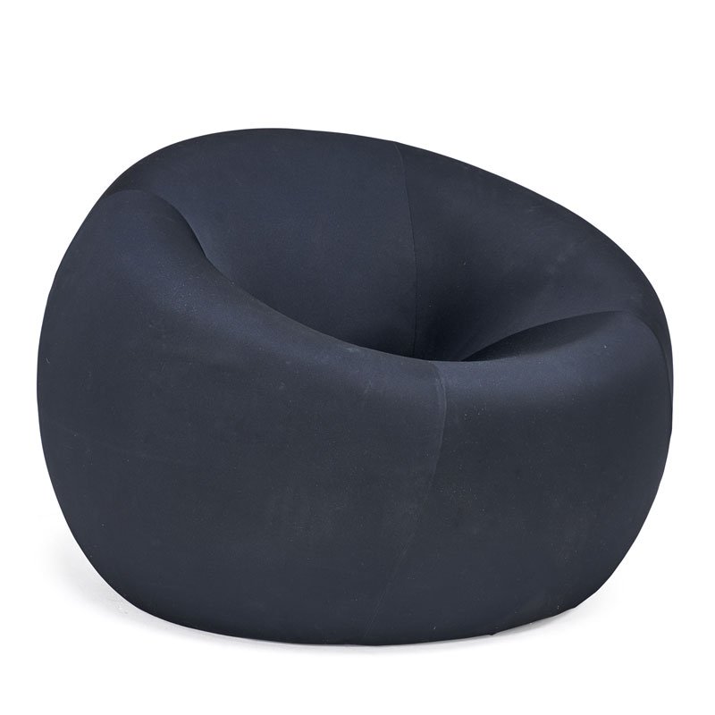 GAETANO PESCE; B&B ITALIA UP1 ARMCHAIR: Stretched fabric over foam, Italy, 2000s Manufacturer's label 26" x 39" diameter