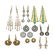 NINE PAIRS OF GOLD OR DIAMOND EARRINGS, 19TH-20TH C.