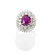 UNHEATED BURMA RUBY, DIAMOND & WHITE GOLD RING - 2