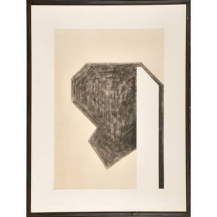 GARY STEPHAN (American, b. 1942): Watercolor on paper with cut mat board, 1978 (framed); Signed and dated; 39 1/2" x 51 1/2" (sight)