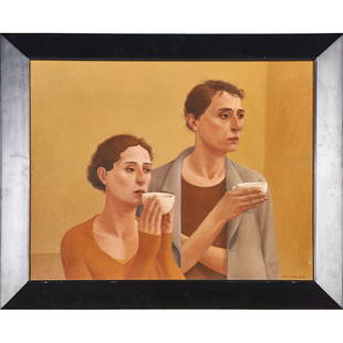 ALAN FELTUS (American, b. 1943): Two oils on linen; "Cups," 2005 and "Winter Morning," 2001 (framed separately); Both signed and dated to recto, titled to verso; Larger: 23 3/4" x 29 1/2"