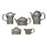 HUGO LEVEN Kayserzinn pewter coffee/tea set - 5