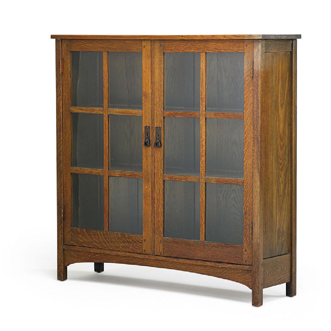 L. & J.G. STICKLEY Double-door bookcase (1 of 2)