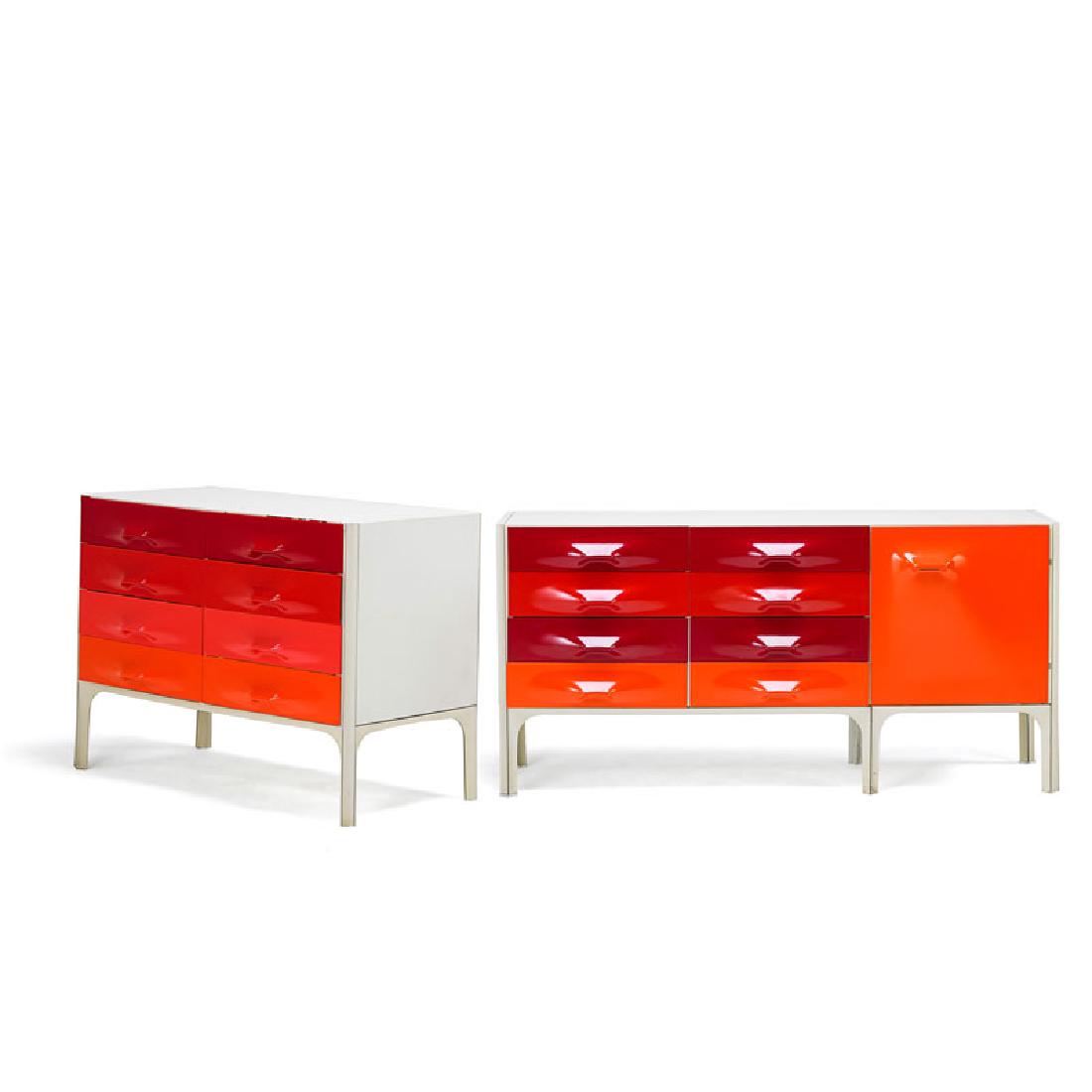RAYMOND LOEWY Two DF-2000 cabinets (1 of 4)