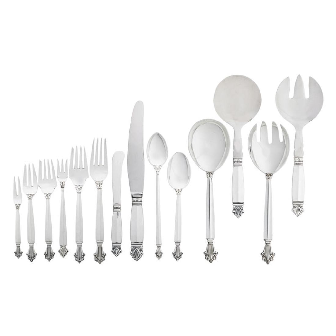 J. ROHDE; GEORG JENSEN Acanthus flatware set (1 of 1)