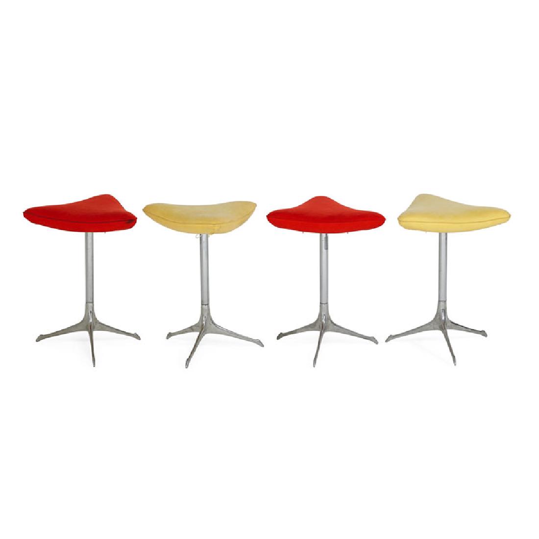 VLADIMIR KAGAN Four trisymmetric barstools (1 of 5)
