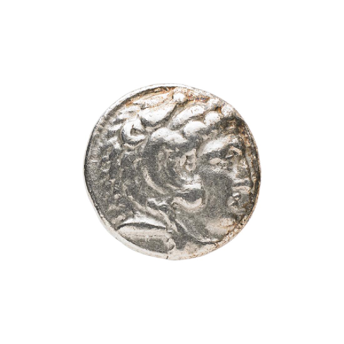 ANCIENT GREEK AR TETRADRACHM: Alexander the Great type Obverse: Hercules wearing Nemian Lion Reverse Zeus enthroned facing left