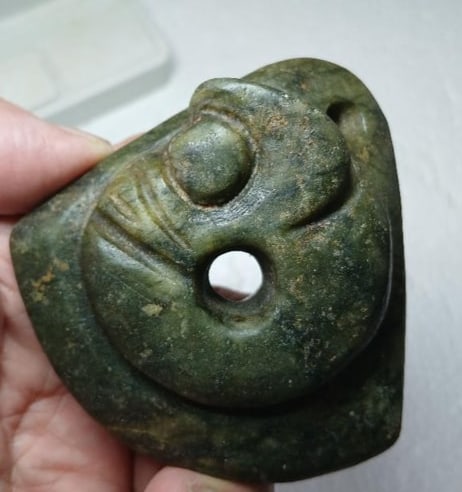 5000-year-old Hongshan Culture Jade Carving of Jade Pig Embryo (1 of 4)
