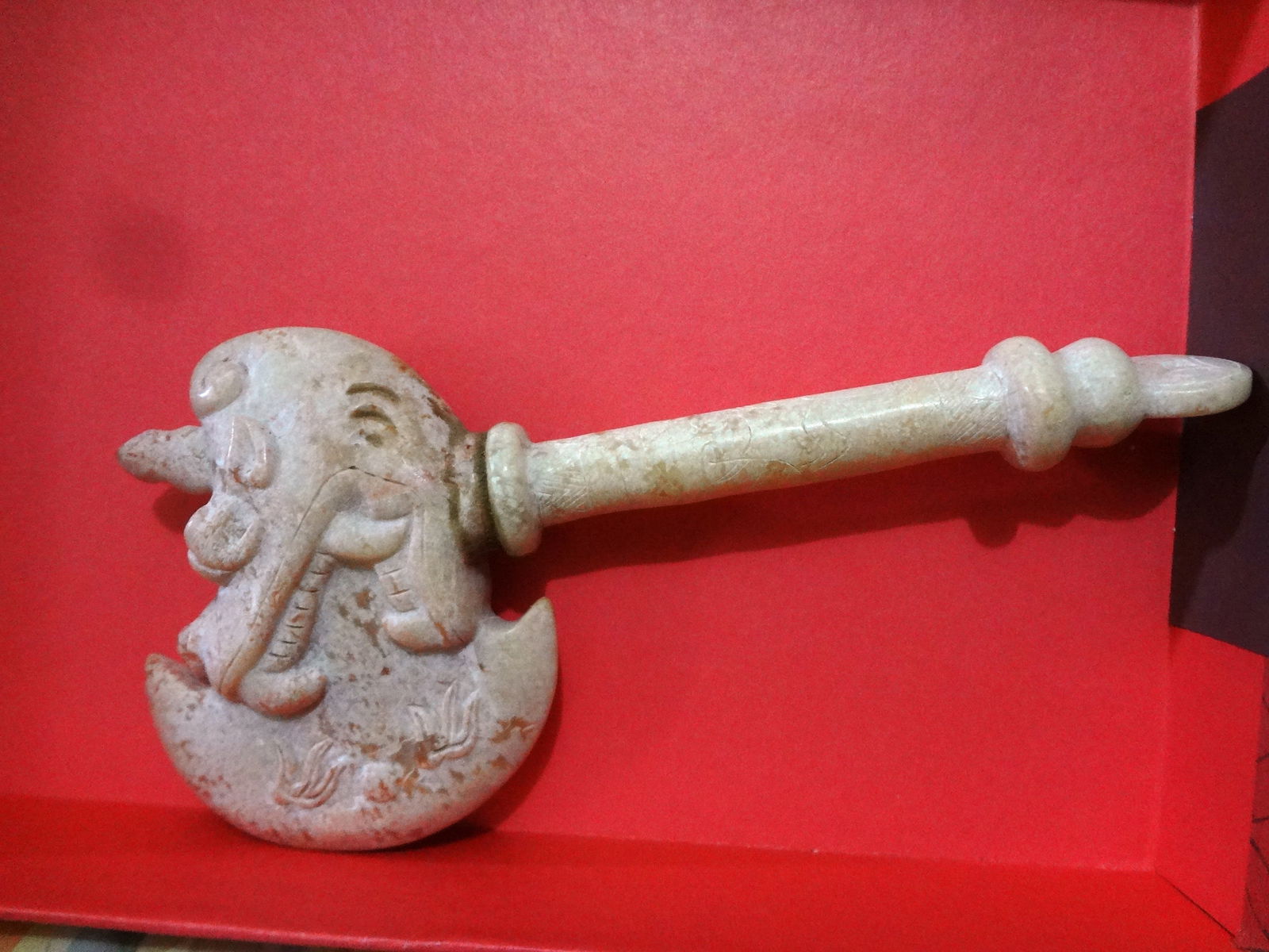Elegant Jade Carving of an Axe (1 of 5)