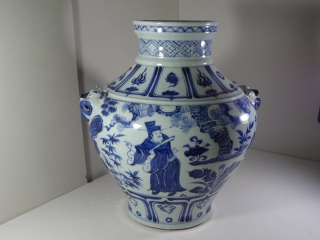Important Yuan Dynasty Blue Guan with Drama Story (1 of 10)