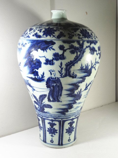 Important Yuan Dynasty Blue Meiping with Drama Story (1 of 10)