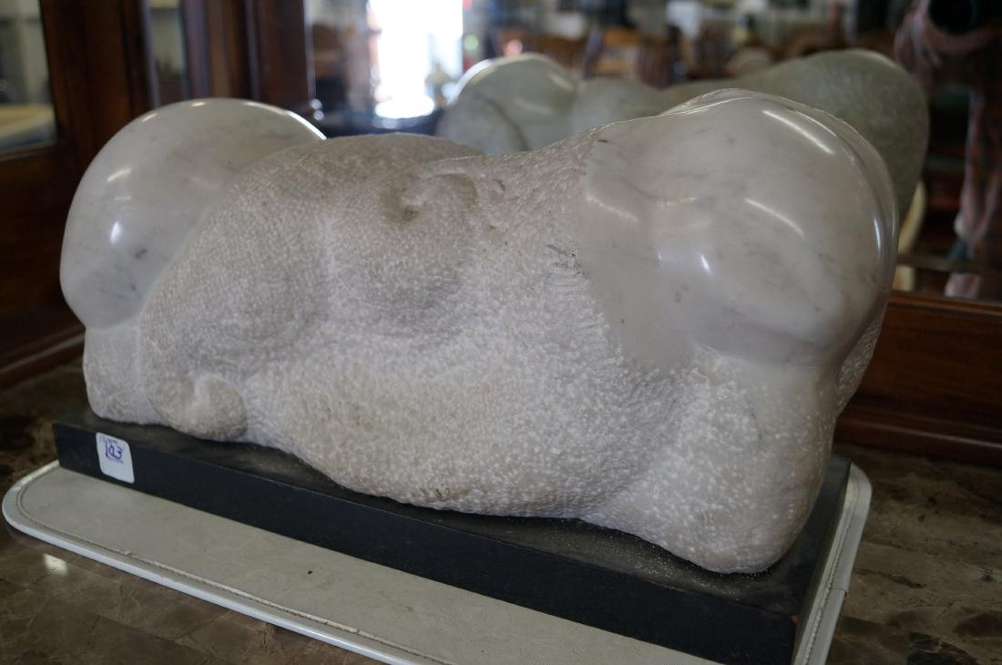 JUNE ROTH (AMERICAN/NY 20TH/21ST CENTURY), MARBLE BUST, (1 of 2)