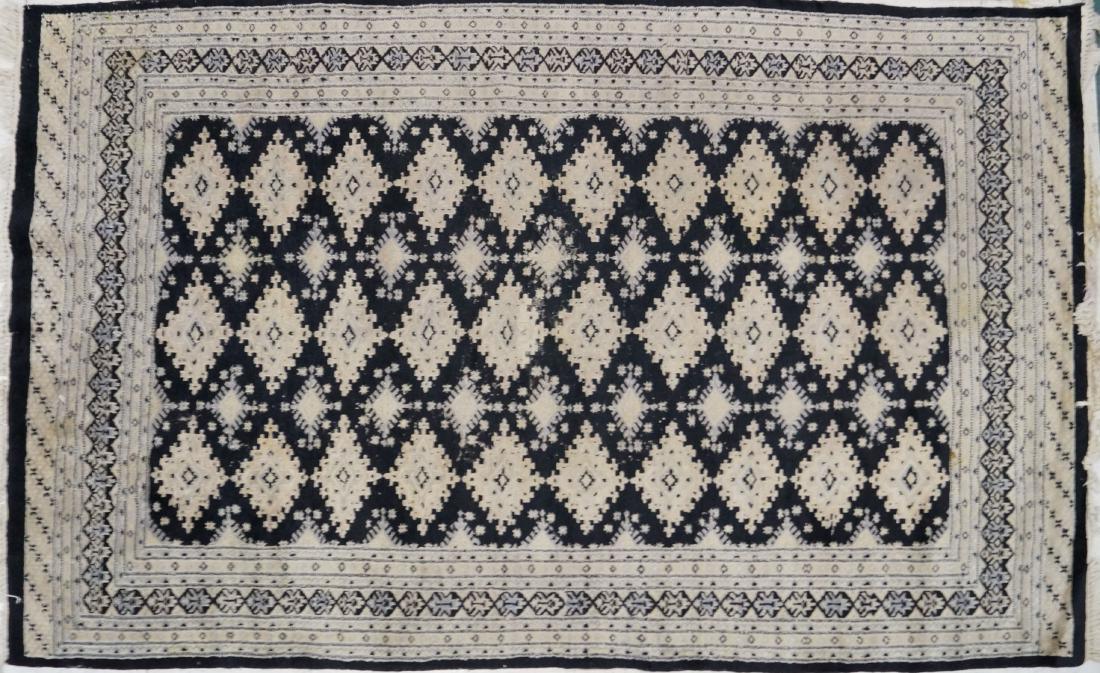 SEMI-ANTIQUE TEKKE TURKOMAN DESIGN CARPET. 5'1" X 8' (1 of 1)