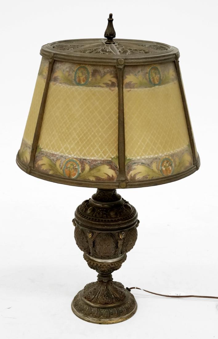 VINTAGE BRADLEY AND HUBBARD REVERSE PAINTED PANELED (1 of 1)