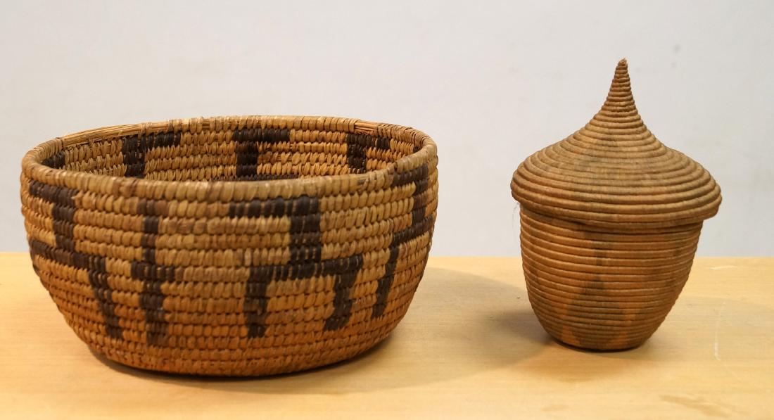 LOT (2) AMERICAN INDIAN BASKETS INCLUDING SOUTHWEST, (1 of 2)