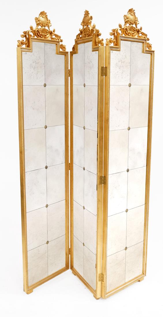 FRENCH NEO CLASSIC STYLE CARVED AND GILT MIRRORED (1 of 3)