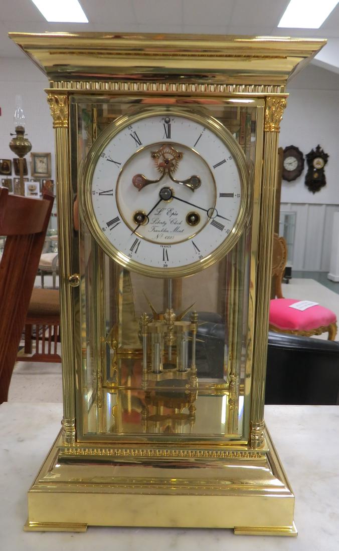 THE LIBERTY CLOCK" CRYSTAL REGULATOR BY L'EPEE FRANCE, (1 of 4)