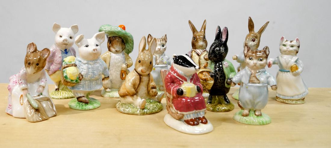 LOT (12) ASSORTED ROYAL ALBERT POTTERY FIGURES (1 of 2)