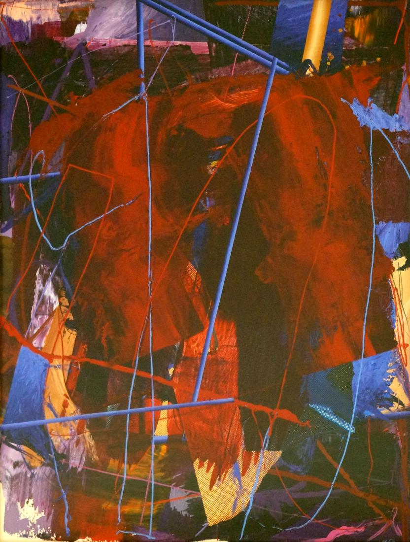 RICHARD JOHNSON (AMERICAN/LOUISIANA 1942-) ACRYLIC AND (1 of 2)