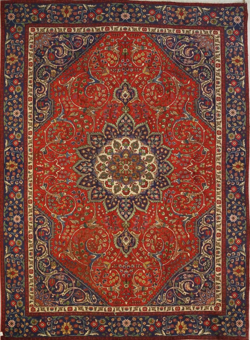 SEMI-ANTIQUE TABRIZ CARPET. 9' X 12'2" (1 of 1)