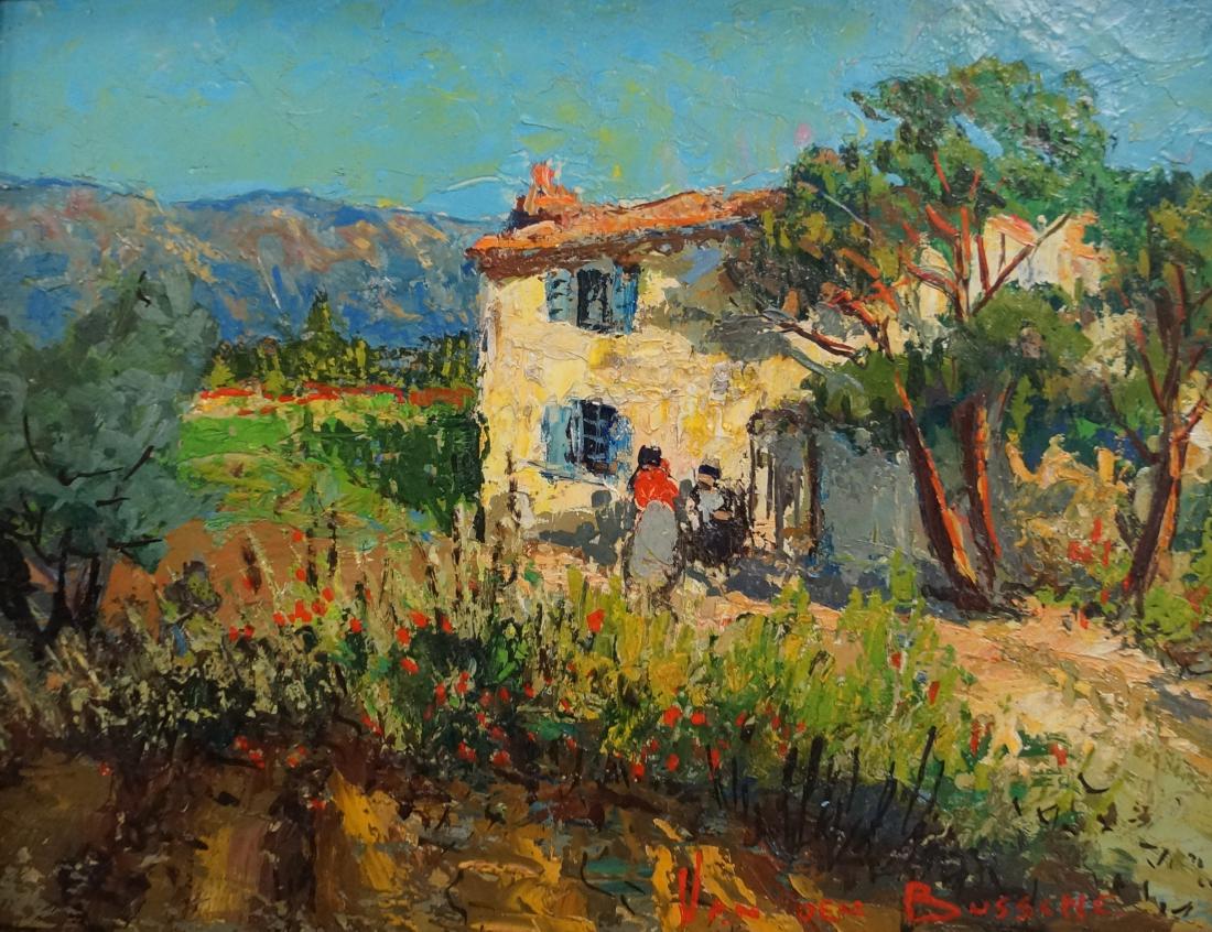 JACQUES VAN DEN BUSSCHE (DUTCH/FRENCH 1925-), OIL ON (1 of 2)