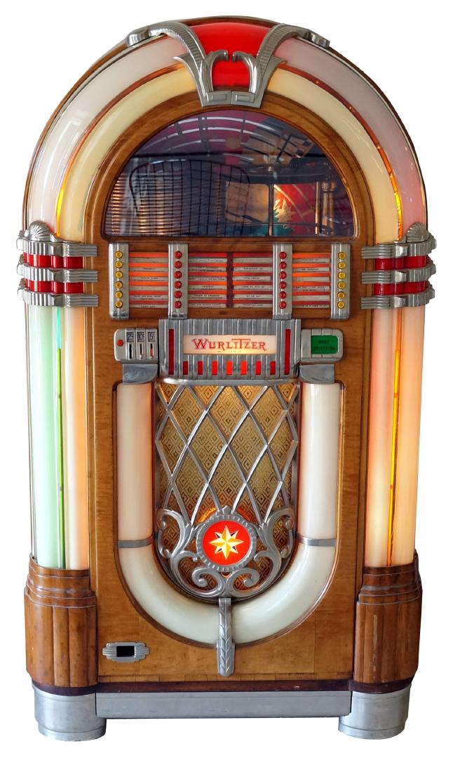 WURLITZER MODEL 1015 JUKE BOX, "THE BUBBLER". HEIGHT (1 of 1)