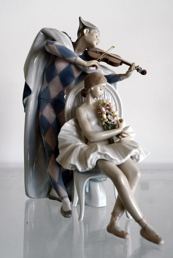 LLADRO PORCELAIN FIGURE, "JESTER'S SERENADE", #5932. (1 of 1)